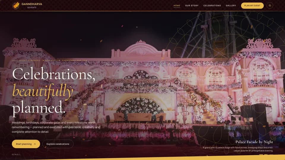 Ganndharva Eevents — Wedding & Event Planners